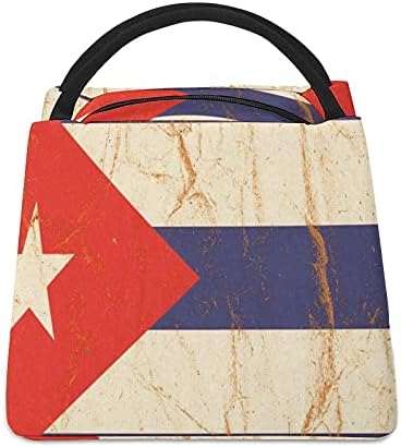 Флаг на Куба на Мента парче Хартия, Множество Чанта за Обяд, Чанта-Тоут за Жени, Мъже, Възрастни, Работа, Разходки,