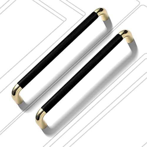 Westablize 12 X 7 1/2 Инча 192 мм, Златно и черно За повдигащи Извити дръжки за шкафове от С сплав и Алуминиеви