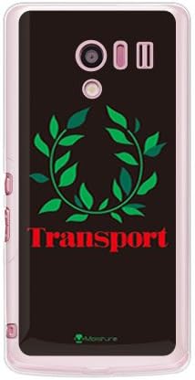 Втора кожа Transport Laurel Black (Мека прозрачна от TPU) Дизайн на влага/за телефон AQUOS EX SH-04E/docomo