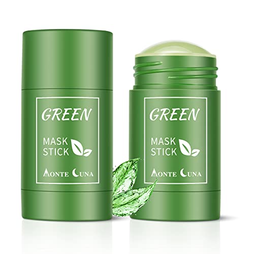 2 Опаковки очищающей маска-стик от зелен чай, маска за дълбоко почистване от зелен чай без още за премахване