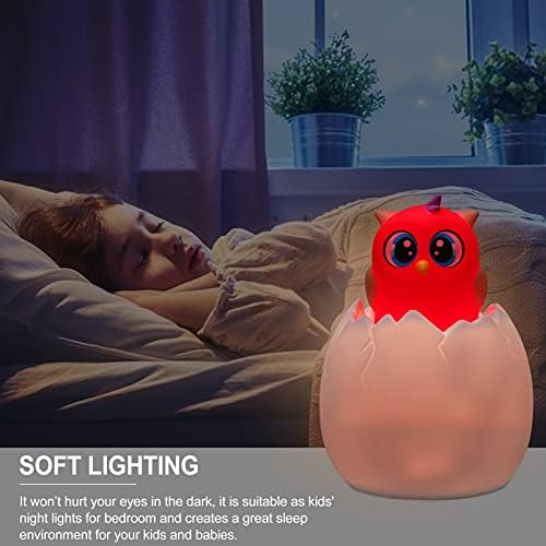 Toyvian Динозавър лека нощ Сензорно Управление Силикон лека нощ Детски Нощни Лампи USB Акумулаторна Светодиодна