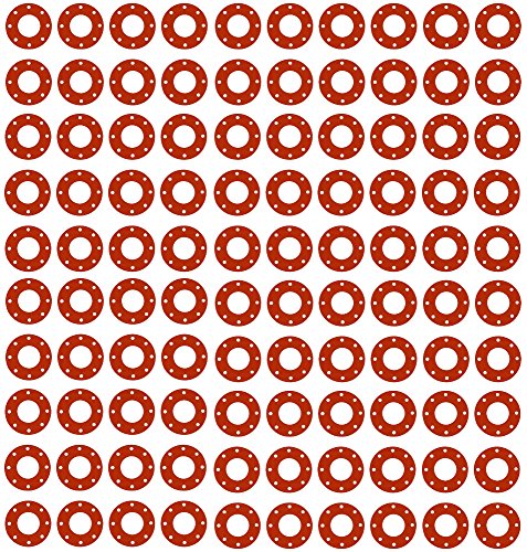 Sterling Seal CFF7237.2500.125.300X100 7237 Червена Гумена пълен размер уплътнението, диаметър 2,88 инча, размер