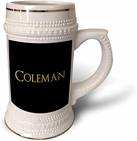 3дРоуз Колман най-популярното име за момче в Америка. Жълто черните. - Стъклена чаша с 22 грама (stn-361938-1)