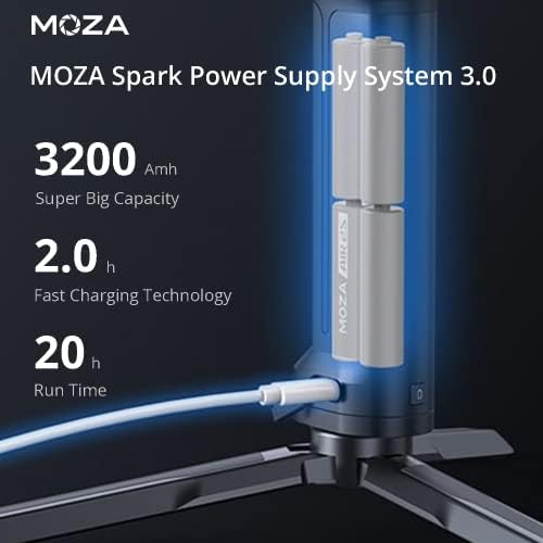 Стабилизатор на MOZA Air 2S с 3-осово ръчно карданом iFocusM с одноступенчатой балансиране и трехосевой блокаж