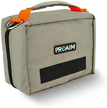 Чанта за монитор Proaim Cube (сив) за LCD монитори с диагонал от 5 до 7 инча и малки аксесоари | Джоб за кабели,
