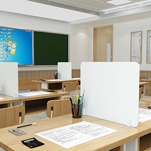 Разделител панел на Масата Hemoton Офис Преграда Панел за Поверителност на Работния Плот Дъска за Студентските