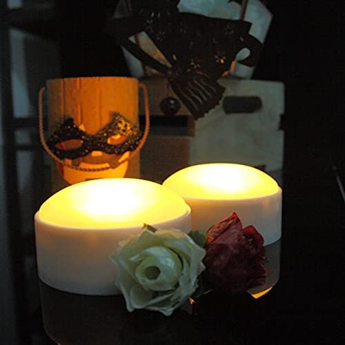 Комплект от 4 Бели Тиквени Фенери на Хелоуин с дистанционно управление и Таймер, Електрическа Беспламенная Свещ