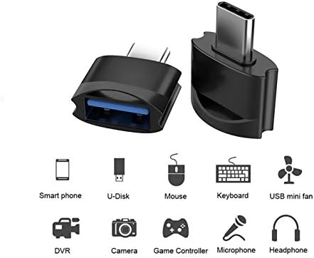 USB Адаптер C за свързване към USB конектора (2 опаковки), съвместим с Samsung Galaxy S20 Ultra 5G за OTG със
