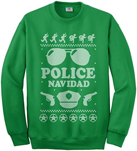 Мъжки hoody Threadrock Police Навидад (Грозен пуловер)