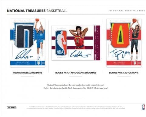2018/19 Баскетболно Кутия За хоби Панини National Treasures - Восъчни Опаковки за Баскетбол
