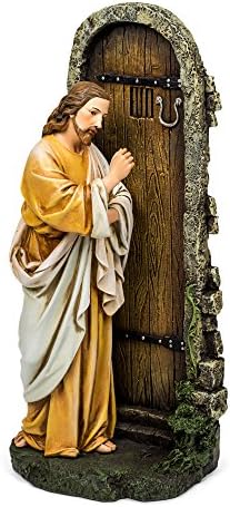 Исус Чука на вратата Колекция от Ренесанса, 12-Инчов Каменна Статуетка От Смола Статуетка