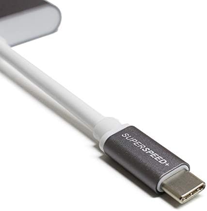 Многопортовый адаптер Тера Grand USB-C-HDMI и USB 3.0 A Female USB-C PD 3.0, Сив