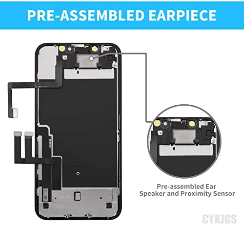 за iPhone 11 Замяната на екрана 6,1 с отолог високоговорител и сензор за близост, 3D LCD Сензорен дисплей, Дигитайзер, Пълна Монтаж на средства за ремонт на предните слушалк