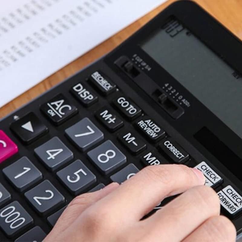 Настолен калкулатор CUJUX Реновирана Офис калкулатор Финансово-счетоводни Многофункционален на Слънчева енергия