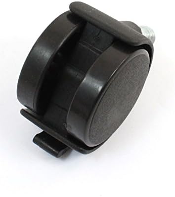 Aexit 10 мм, с Резба Ролки за Главен Съединител 1,5 Двухколесный Завъртане на Спирачната Валяк Черен за Офис Ролки Стол Мебели