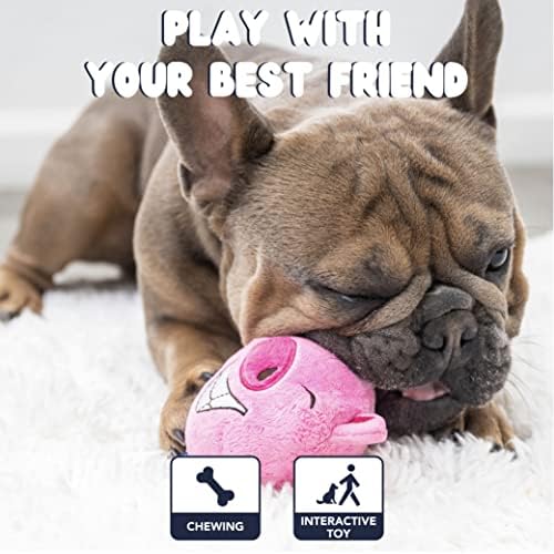 Играчки за кучета ZENAPOKI за агресивни жевателей (3в1) - Интерактивни Пищащие играчки за кучета - Играчки за кучета от средни, Големи и малки породи - Играчка за дъвчене з